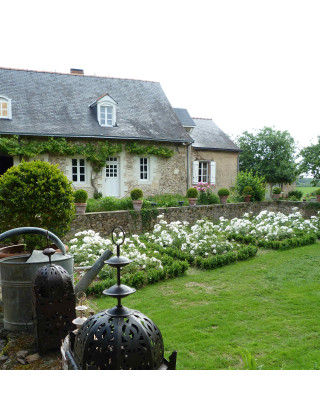 Jardin a la française avec rosiers OPALIA