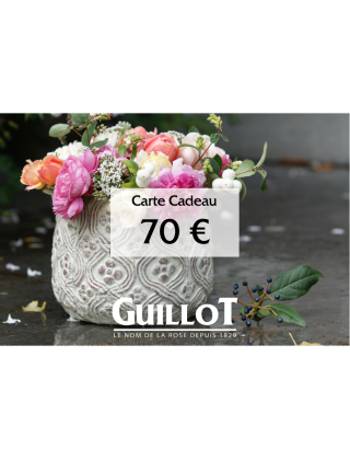 Carte Cadeau 70€ - ©Roses Guillot®