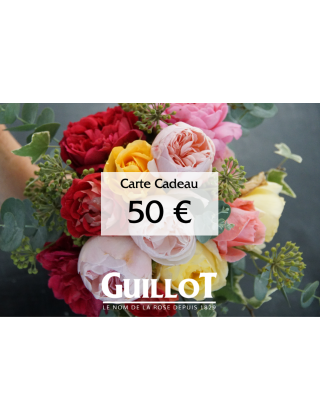 Carte Cadeau 50€ - ©Roses Guillot®