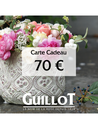 Carte Cadeau 70€ - ©Roses Guillot®