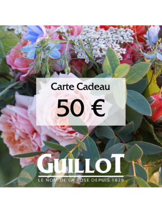 Carte Cadeau 50€ - ©Roses Guillot®