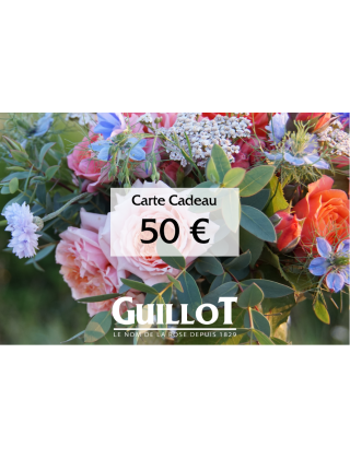 Carte Cadeau 50€ - ©Roses Guillot®