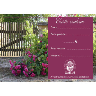 Carte Cadeau 10€ - ©Roses Guillot®